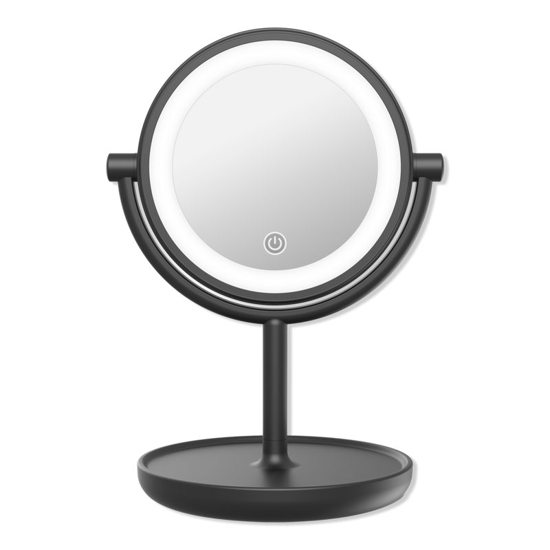 Matte Black Lighted Mirror