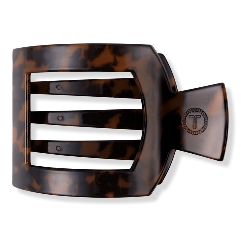 Medium Flat Square Hair Clip - Tortoise
