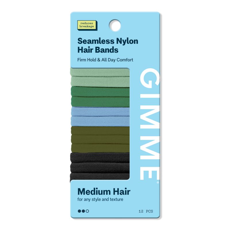 Medium Hair Bands - Green/Blue/Black