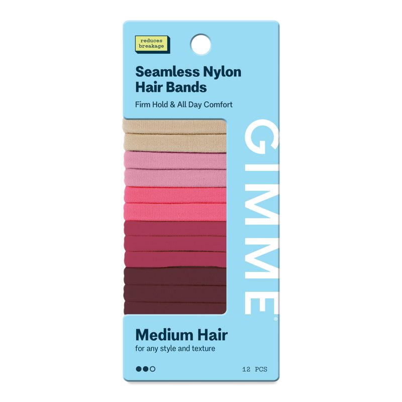 Medium Hair Bands - Pink/Burgandy/Blonde