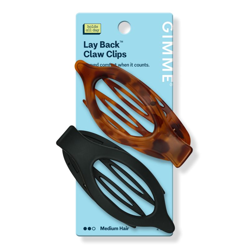 Medium Hair Oval Lay Flat Claw Clip