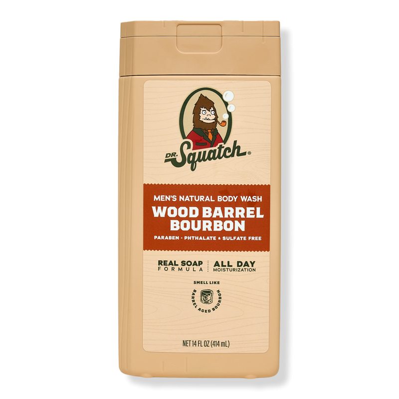 Men's Natural Body Wash - Wood Barrel Bourbon