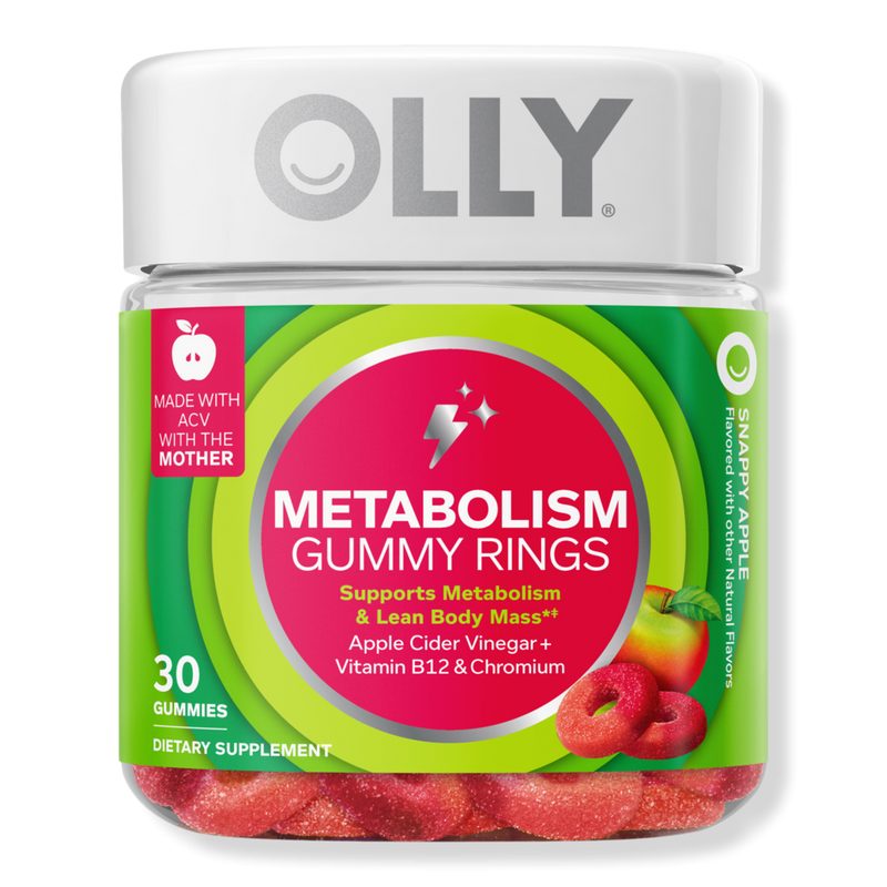 Metabolism Gummy Rings Supplement with Apple Cider Vinegar
