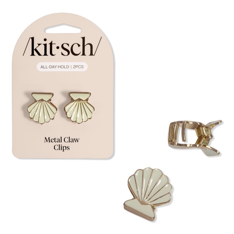 Metal Clam Shell Hair Clip Set