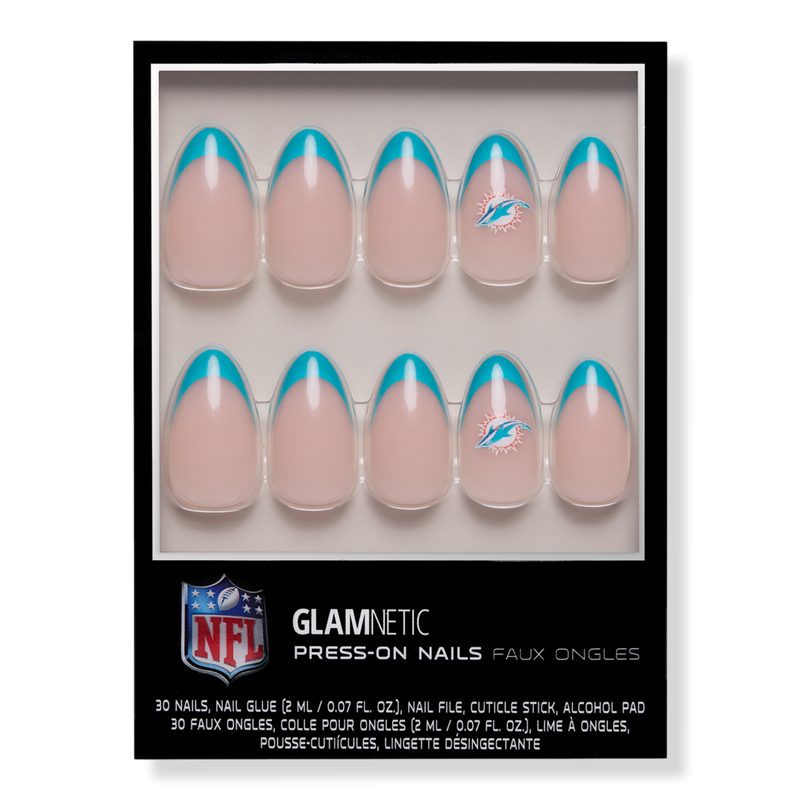 Miami Dolphins Press-On Nails - Miami Dolphins