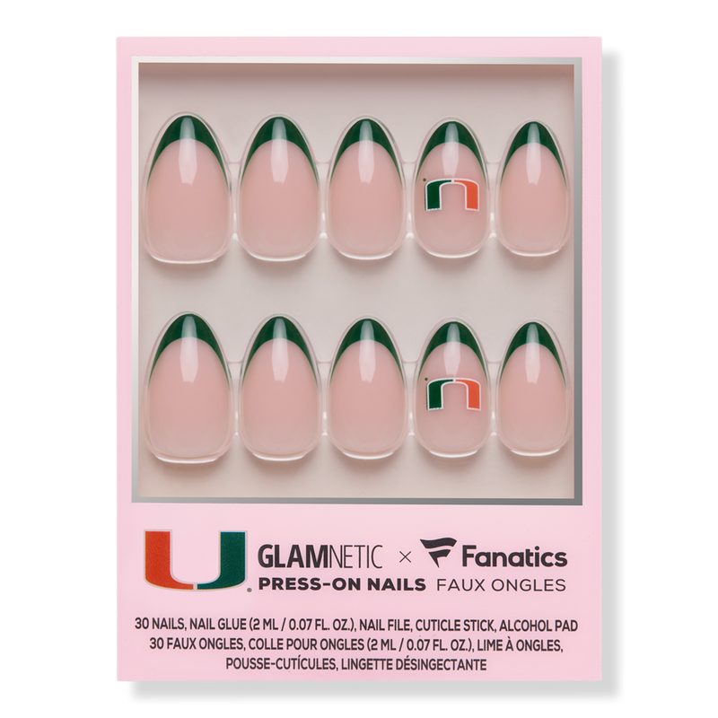 Miami Hurricanes Press-On Nails - Miami Hurricanes