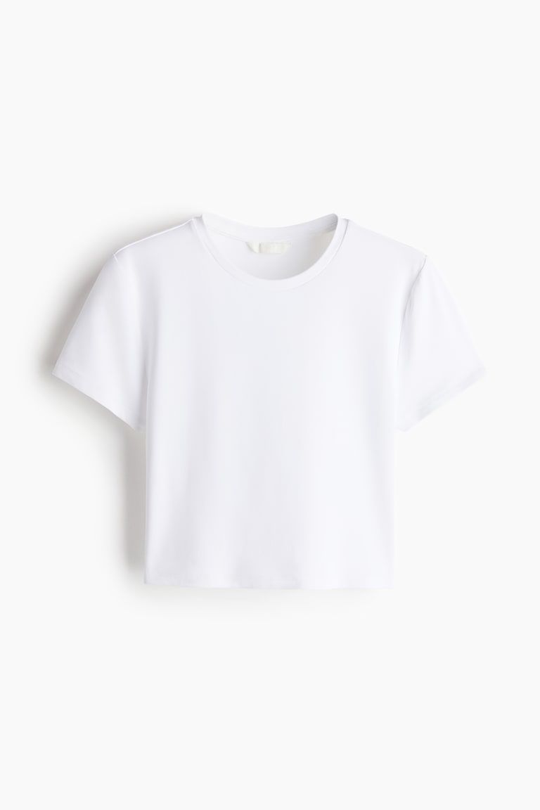 Microfiber Cropped T-Shirt