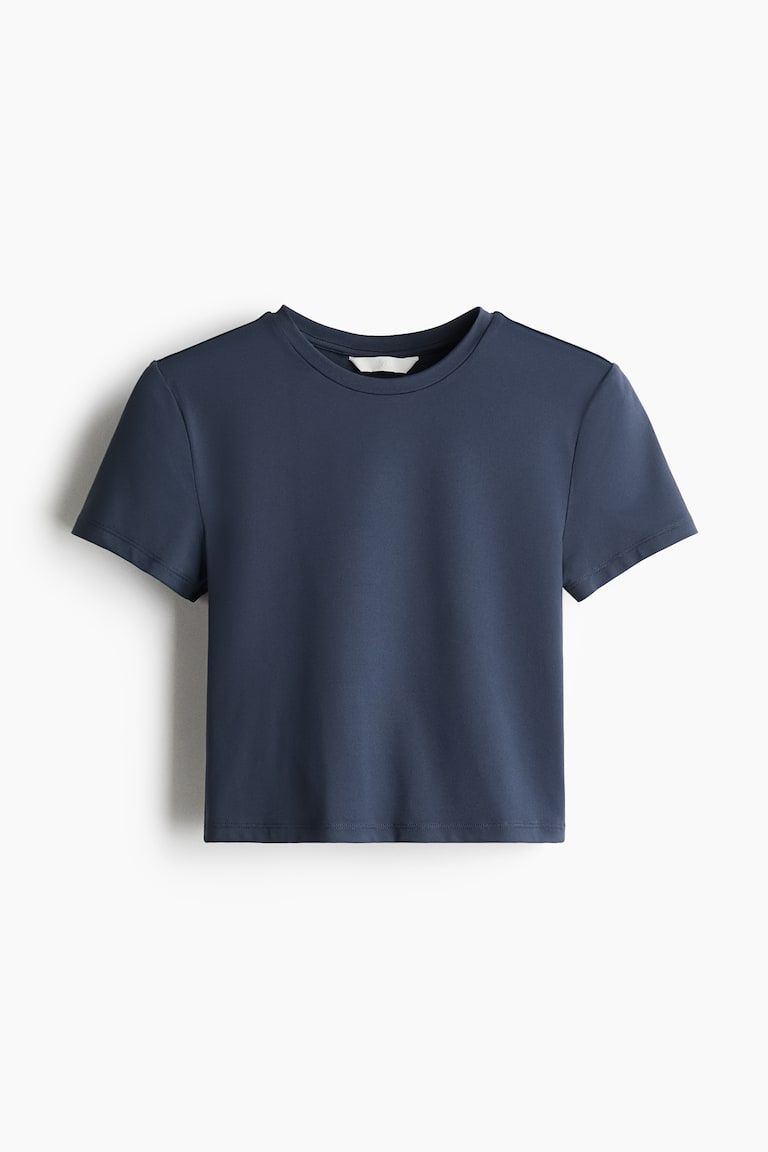 Microfiber Cropped T-Shirt