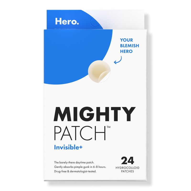 Mighty Patch Invisible+ Daytime Hydrocolloid Acne Pimple Patches - 24 ct