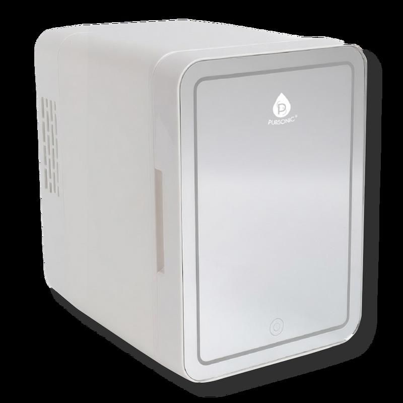 Mini Beauty Fridge with LED Mirror Door