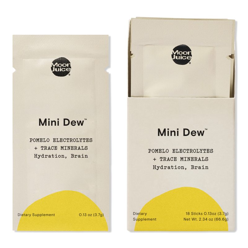 Mini Dew Electrolyte + Mineral Supplement Powder Sticks, - Pomelo Grapefruit