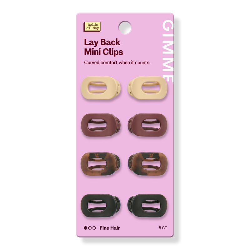 Mini Lay Flat Claw Clips for Fine Hair