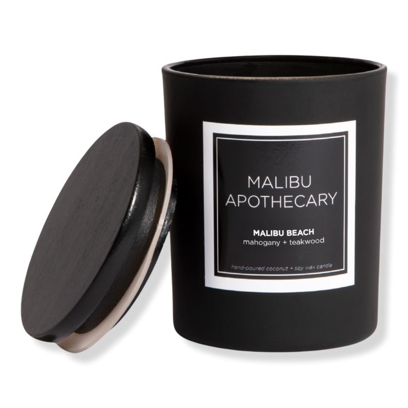 Mini Matte Black Candle - MALIBU BEACH