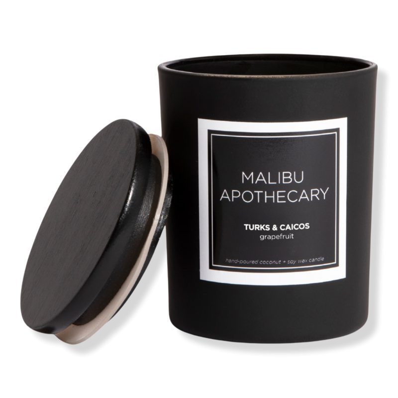 Mini Matte Black Candle - TURKS & CAICOS