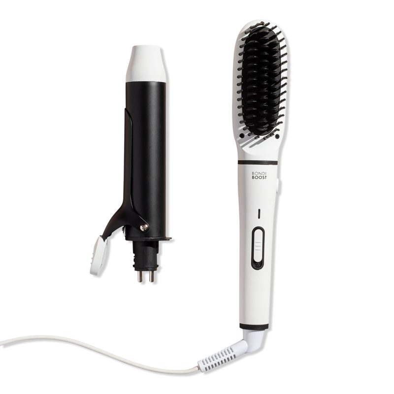 Mini Multi-Styler 2-in-1 Hair Straightener Brush + Curling Iron