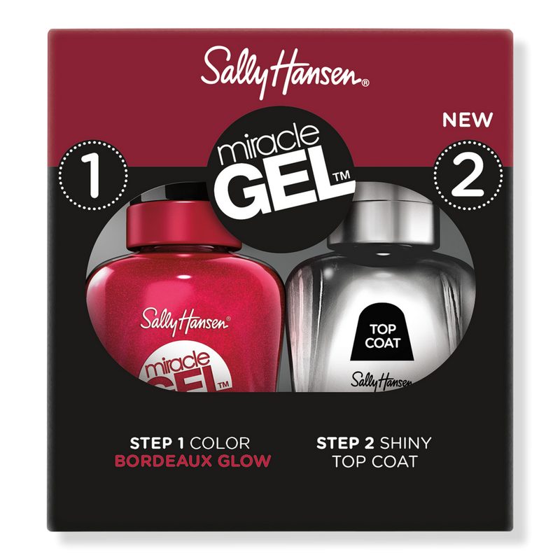 Miracle Gel Nail Polish Duo Pack - Bordeaux Glow