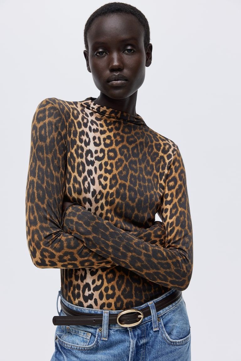 Mock Turtleneck Top