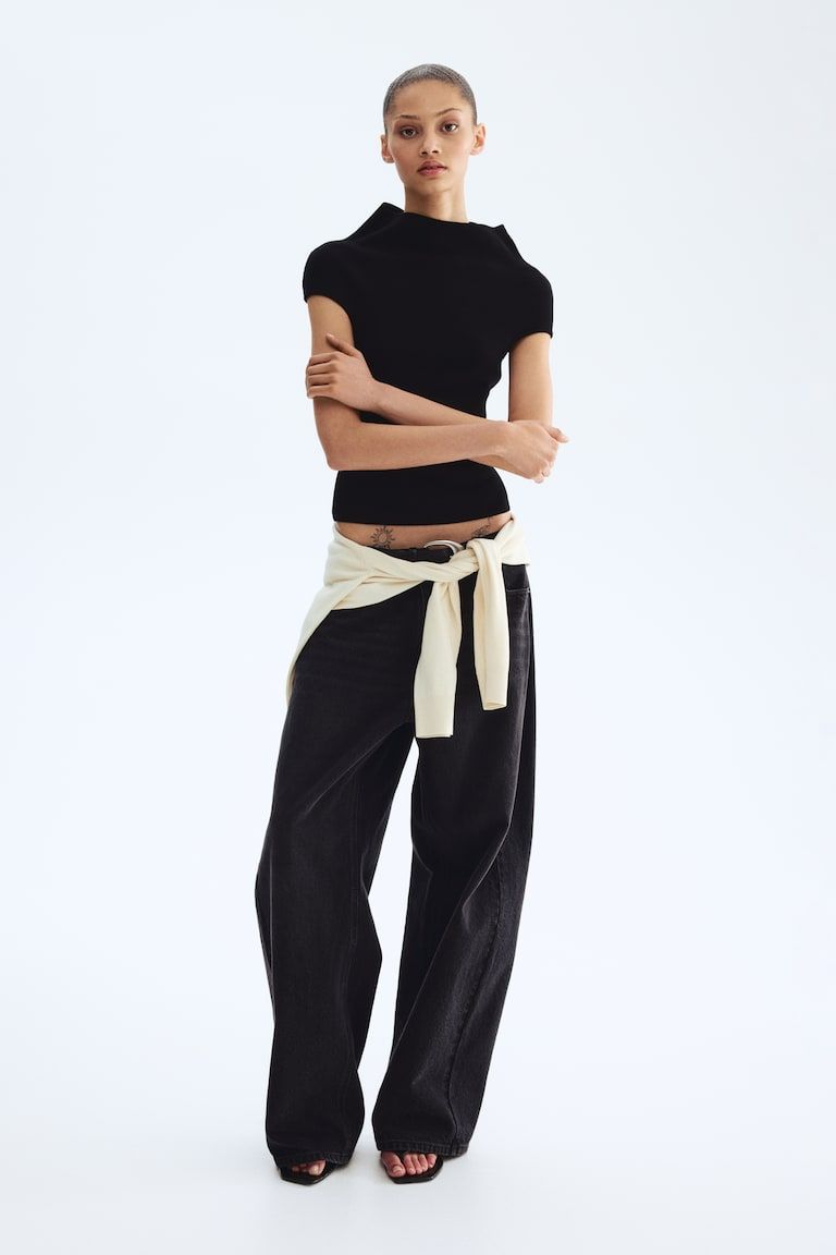 Mock Turtleneck Top