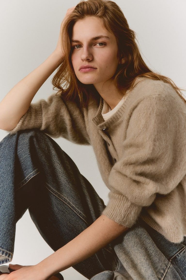 Mohair-Blend Cardigan