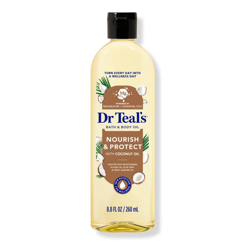 Moisturizing Bath & Body Oil, Nourish & Protect with Coconut Oil