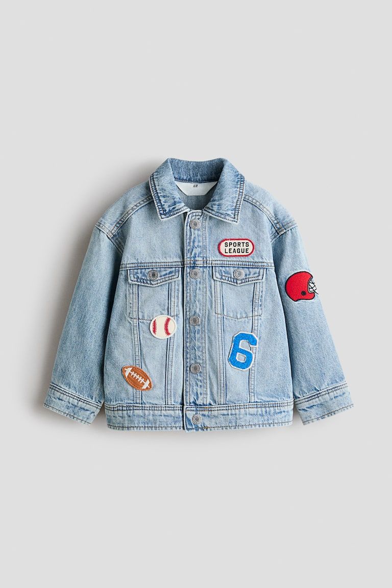 Motif-Detail Denim Jacket