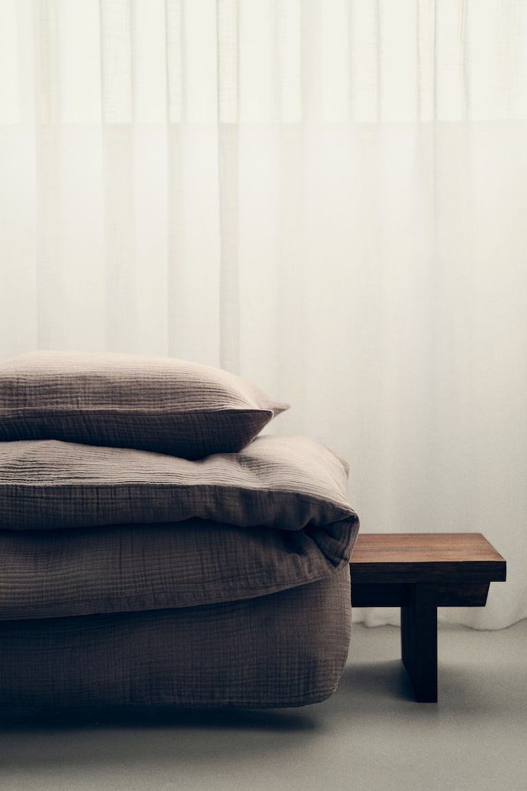 Muslin Twin Duvet Cover Set
