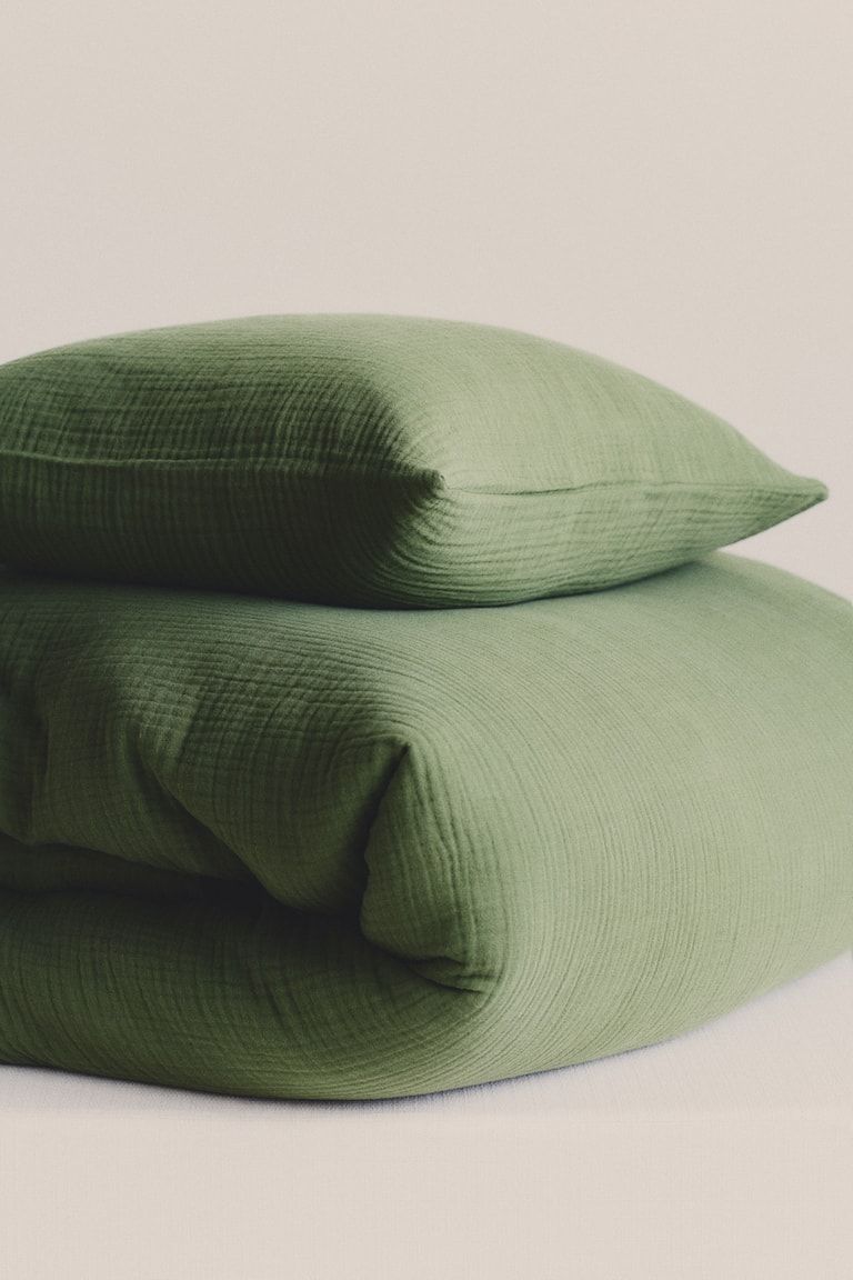 Muslin Twin Duvet Cover Set