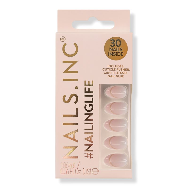 NailingLife Style It Like Sabrina Gold French Tip Press-On Nails