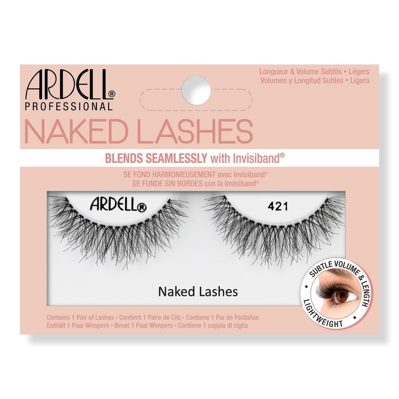 Naked False Eyelashes #421 in Black