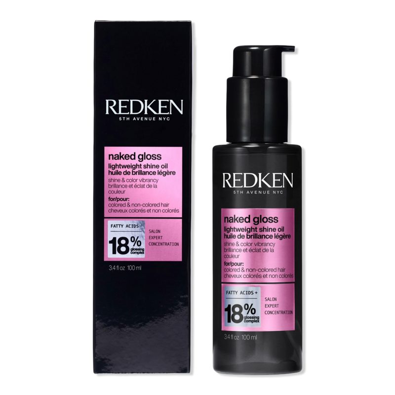 Naked Gloss Lightweight Hair Oil for Shine and Frizz Control