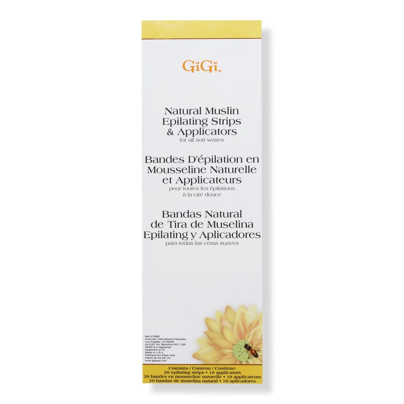 Natural Muslin Epilating Strips & Applicators
