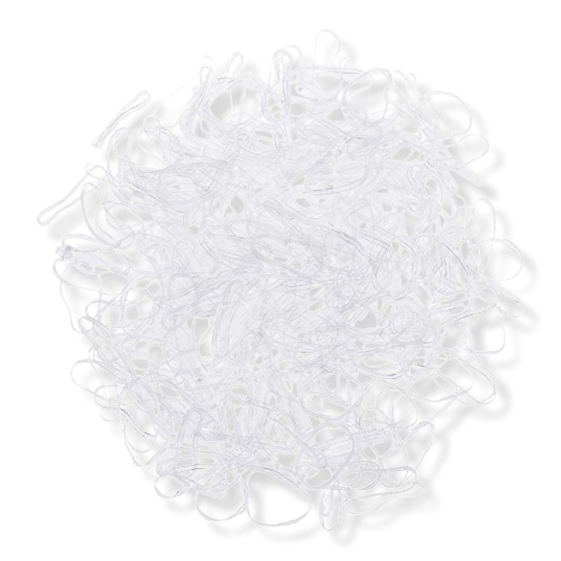 No Snag Hair Ties / Elastics - Clear