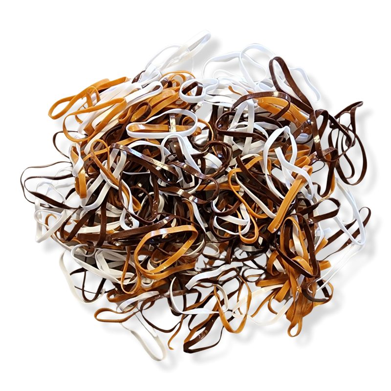 No Snag Hair Ties / Elastics - Mocha Mix