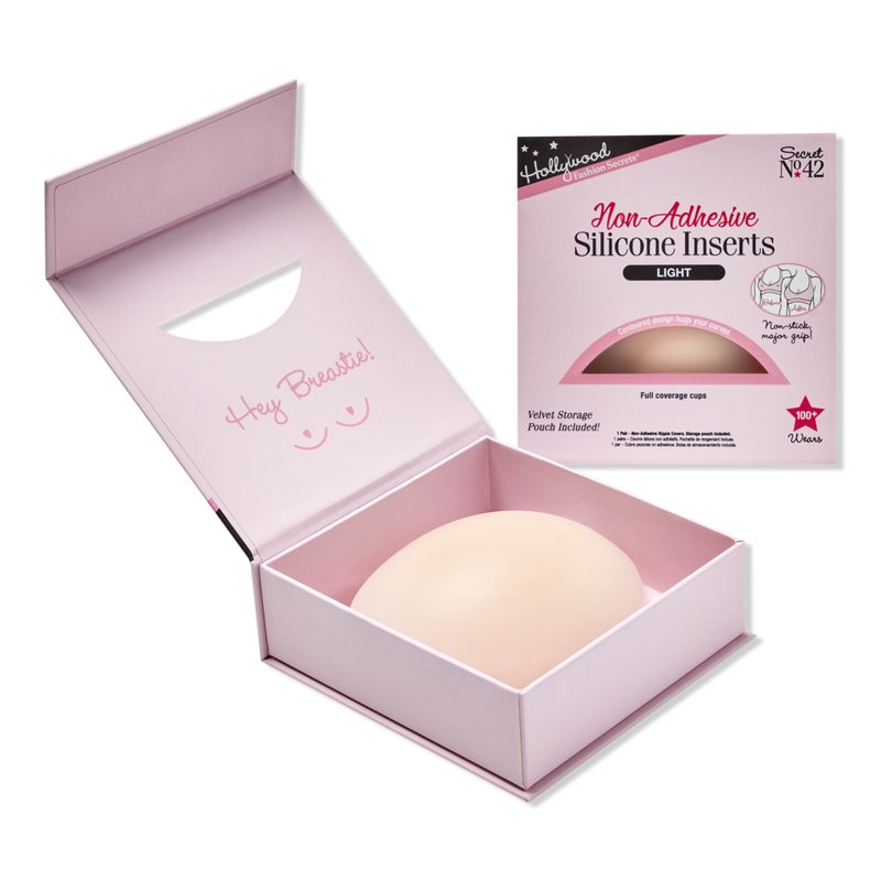 Non-Adhesive Silicone Inserts, Nipple Concealers - Light