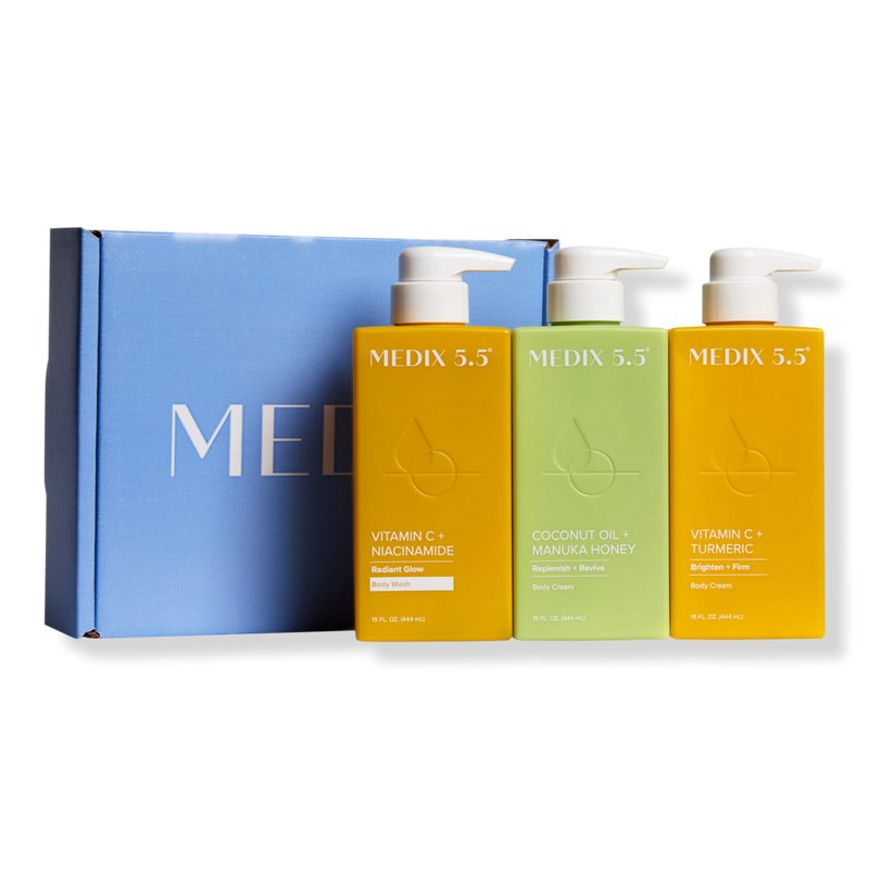 Nourish + Glow Gift Set | Vitamin C Body Wash, Vitamin C Body Cream, Coconut Body Cream