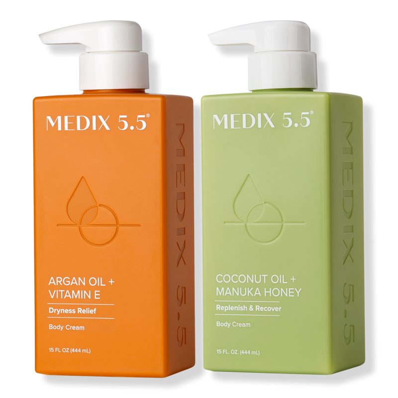 Nourish + Renew Duo | Coconut Oil + Manuka Honey Body Cream, Argan Oil Body Cream
