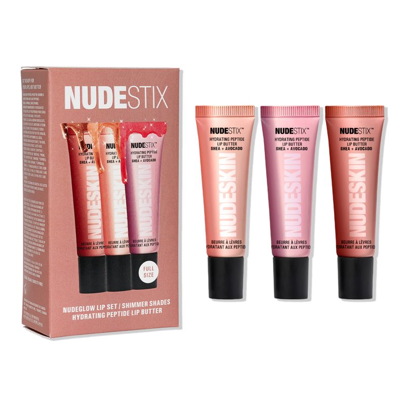 NUDEGLOW Lip Set - Hydrating Peptide Lip Butter
