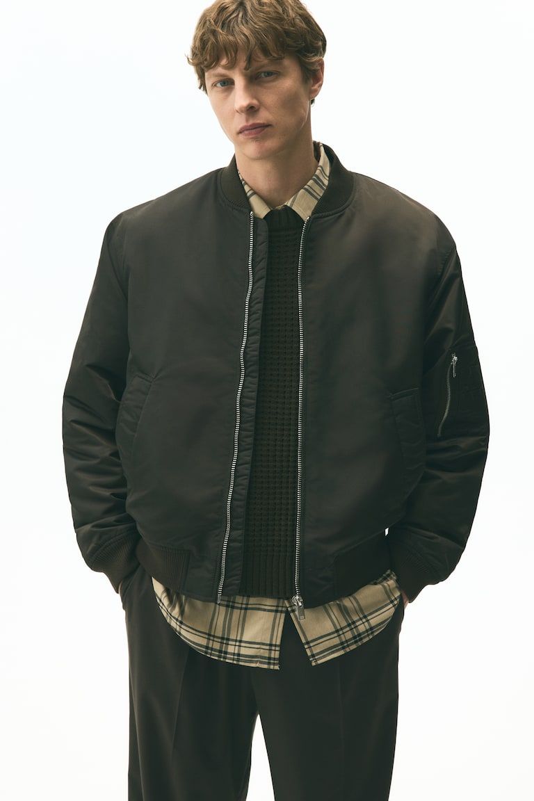 Nylon Bomber Jacket