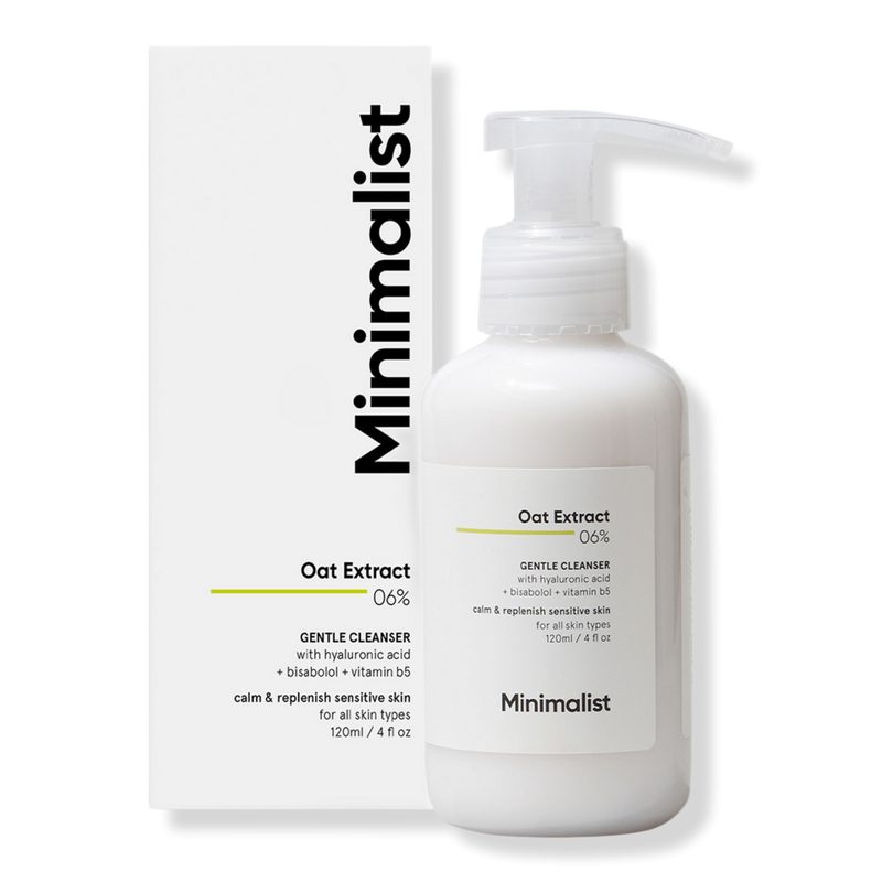 Oat Extract 6% Gentle Face Cleanser for Sensitive & Dry Skin