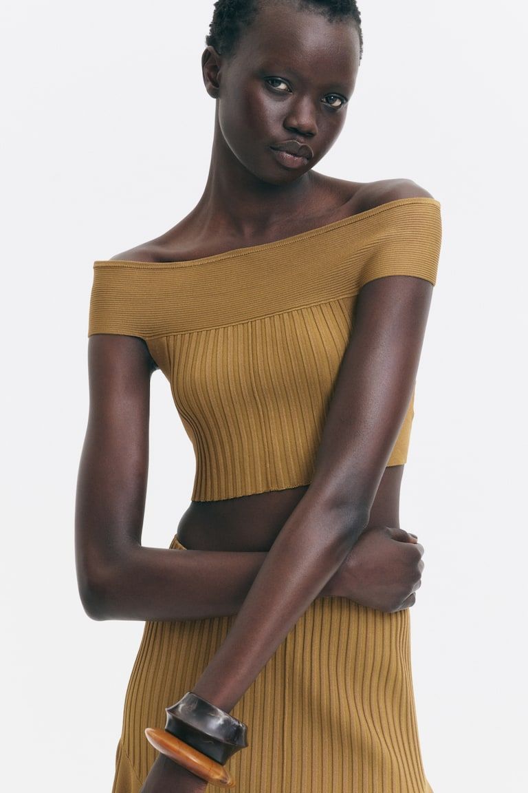 Off-the-Shoulder Crop Top