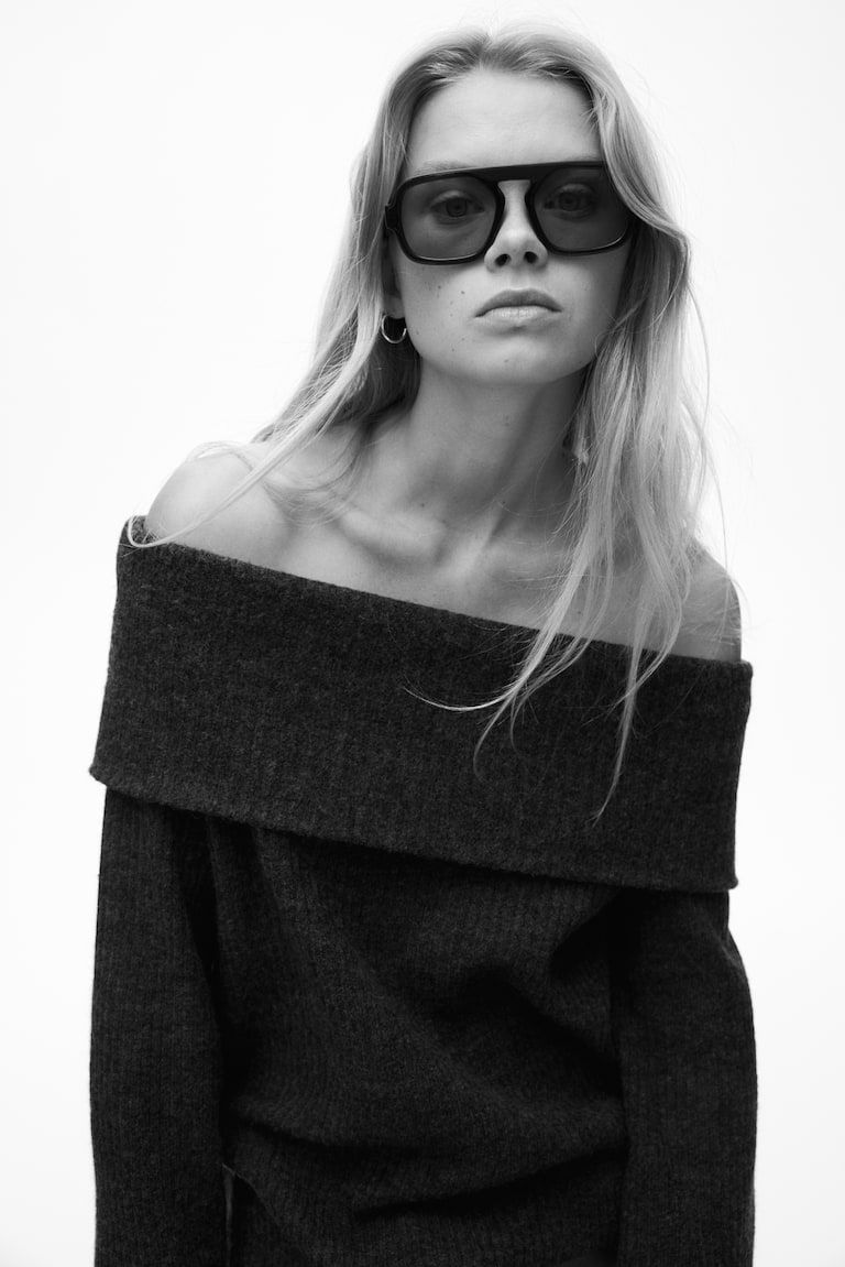 Off-the-Shoulder Sweater