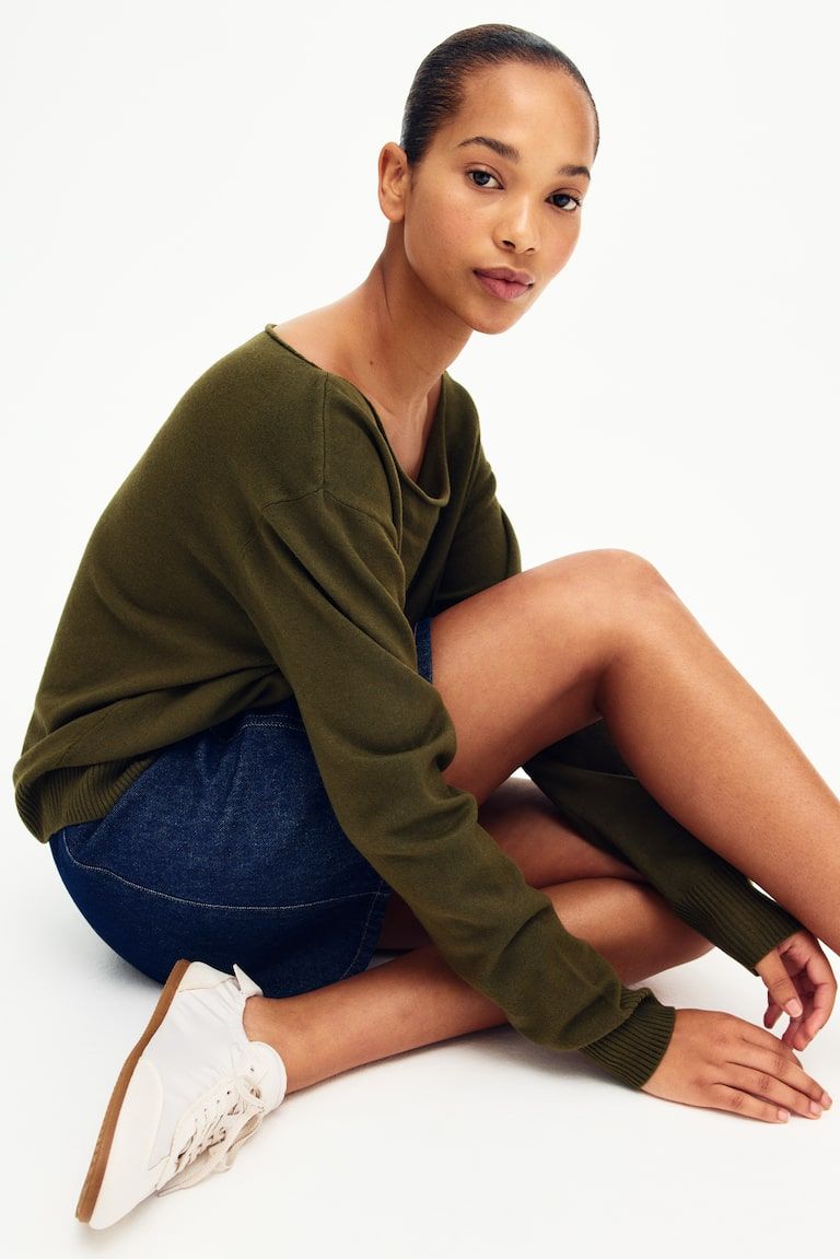 Off-the-Shoulder Sweater