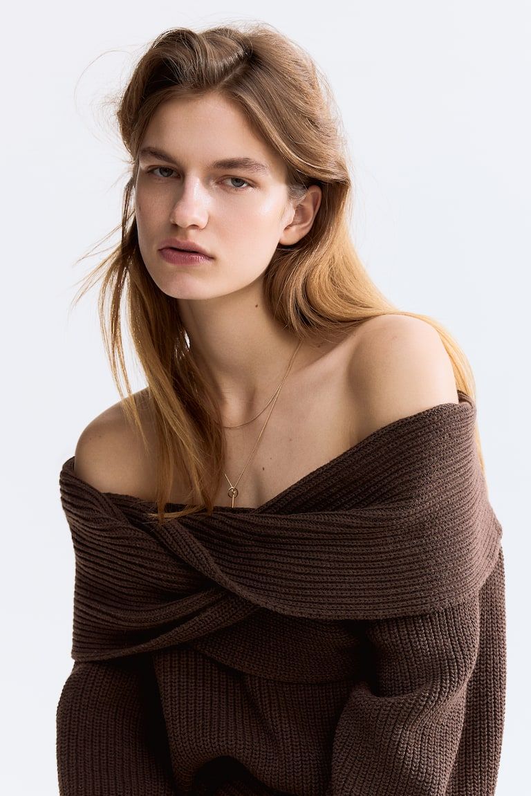 Off-the-Shoulder Sweater