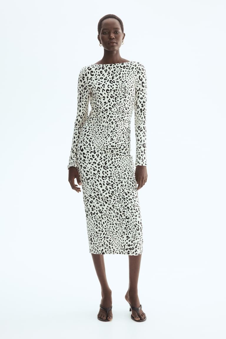 Open-Back Jersey Dress