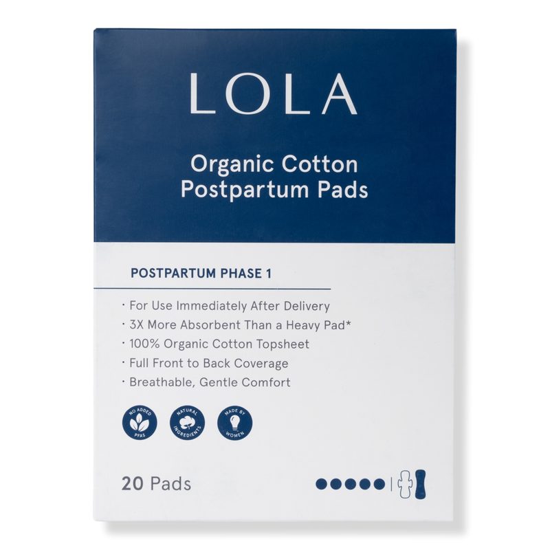 Organic Cotton Postpartum Pads Phase 1