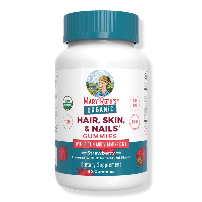 Organic Hair Skin & Nails Gummies Strawberry