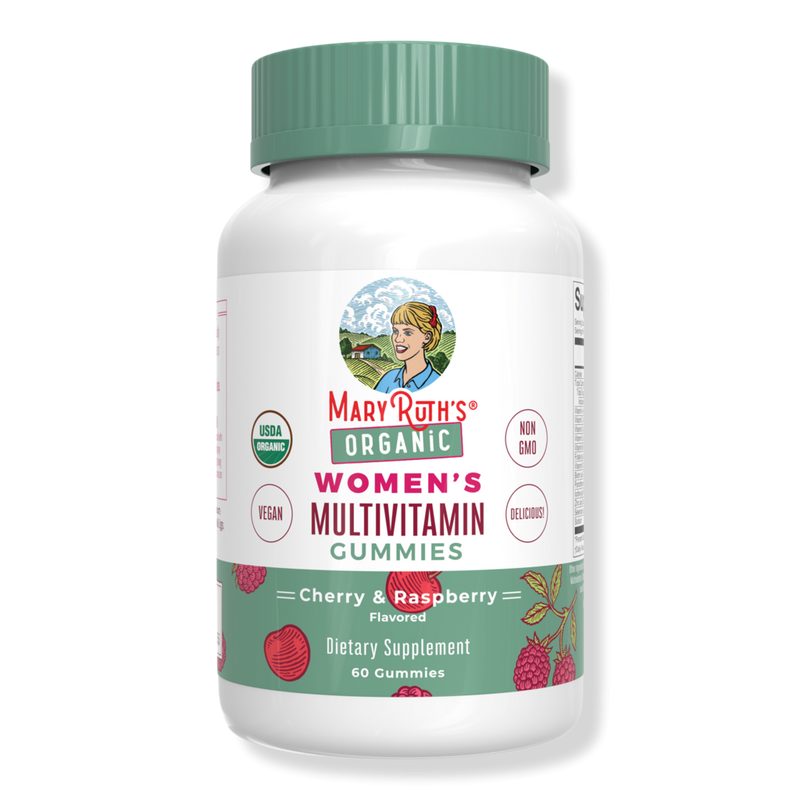 Organic Women's Multivitamin Gummies Cherry Raspberry