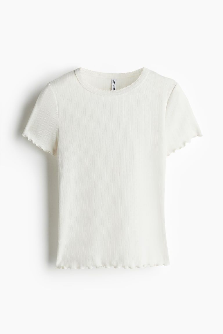 Overlocked Trim T-Shirt
