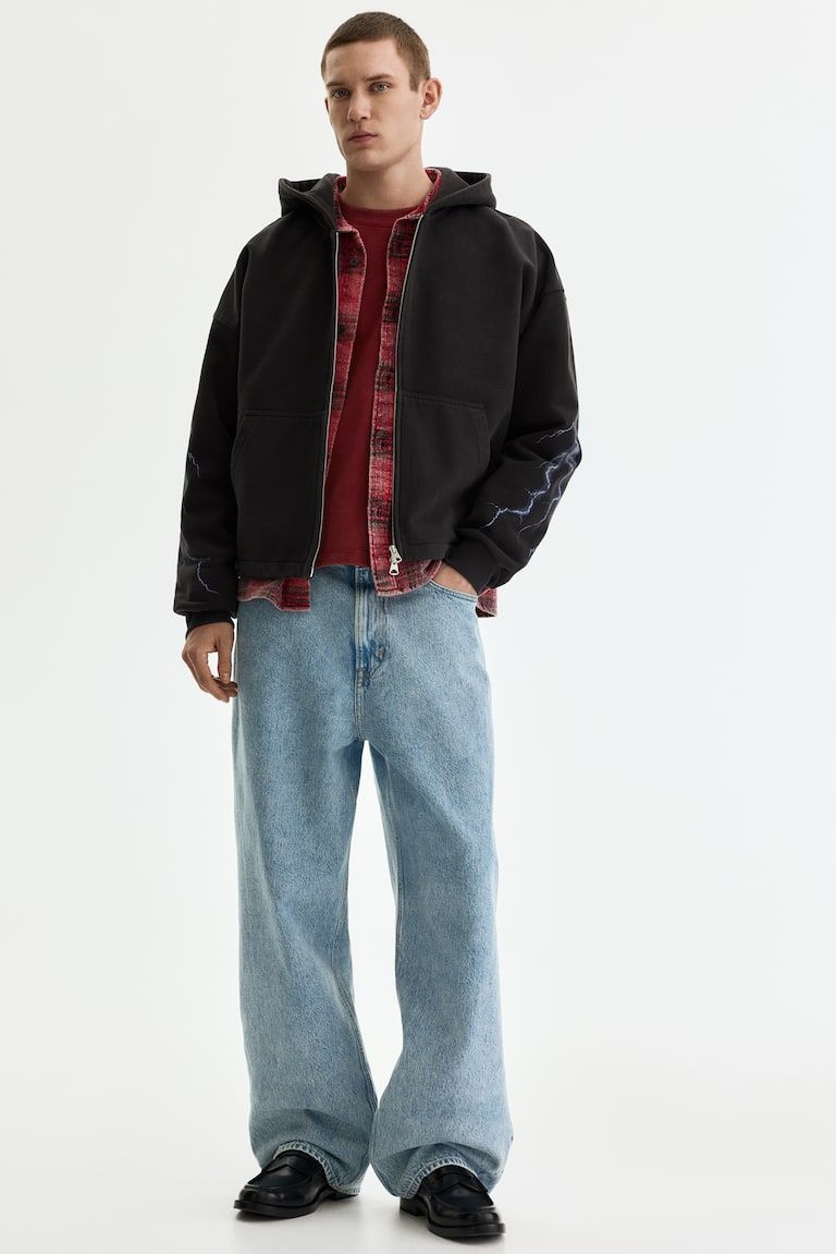 Oversized Boxy Hooded Jacket