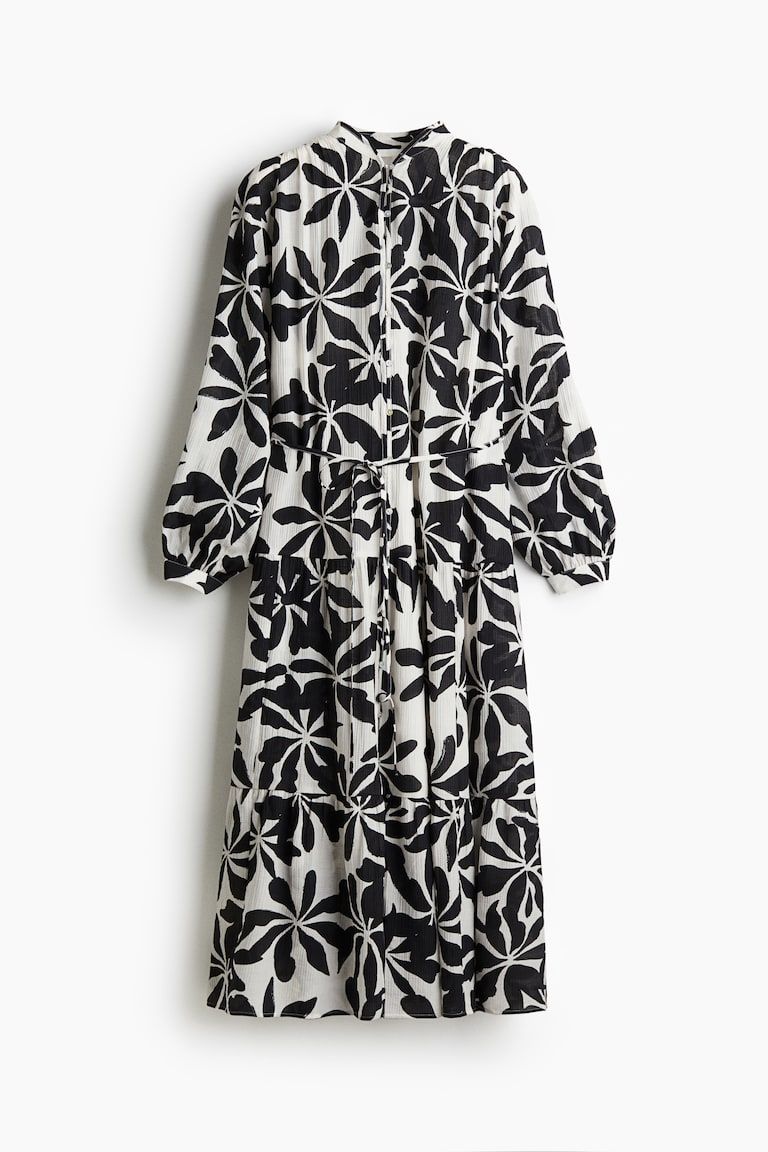 Oversized Crinkled Dress